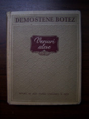 Versuri alese - Demostene Botez (1955) Cu autograf si dedicatie foto