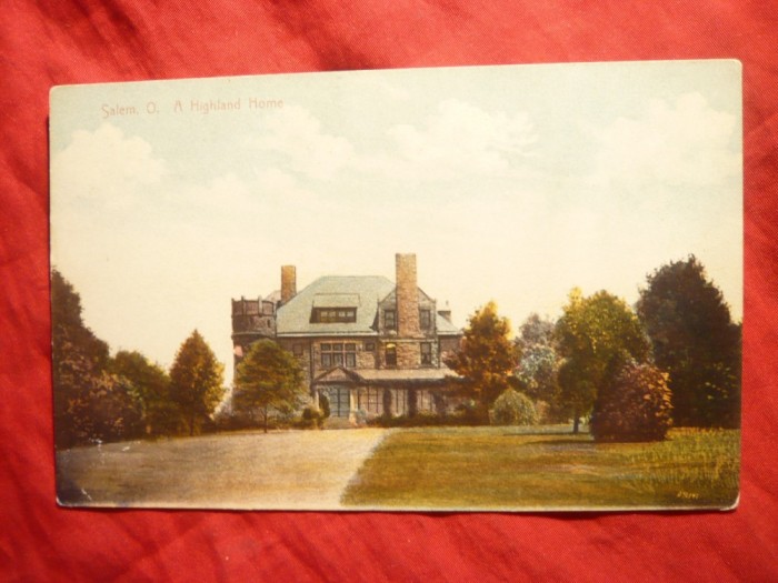 Ilustrata -Casa in Salem Ohio SUA-A Highland Home cca.1940