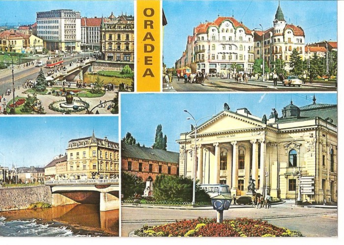 CPI (B5825) ORADEA. CENTRU, VULTURUL NEGRU, TEATRUL, PODUL PESTE CRISUL REPEDE
