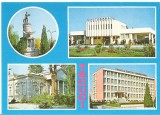 CPI (B5863) TECUCI. STATUIA CFR, AUTOGARA, MUZEUL ISTORIC, CONSILIUL MUNICIPAL