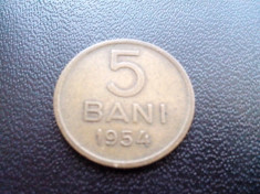 5 bani 1954 VF+ foto