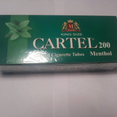 Tuburi tigari Cartel Menthol - filtru mentolat pentru injectat tutun