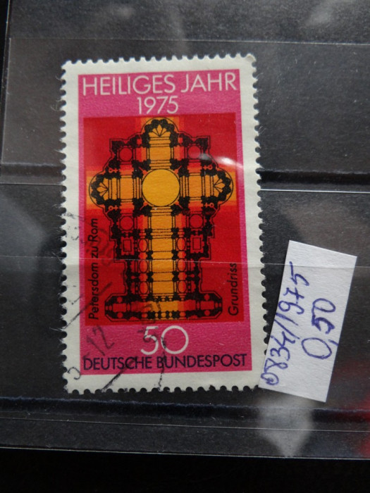 Timbru Germania stampilat-Deutsche Bundespost -1975-MC834