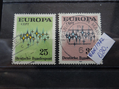 Serie completa timbre Germania stampilate-Deutsche Bundespost-1972-MC716 foto