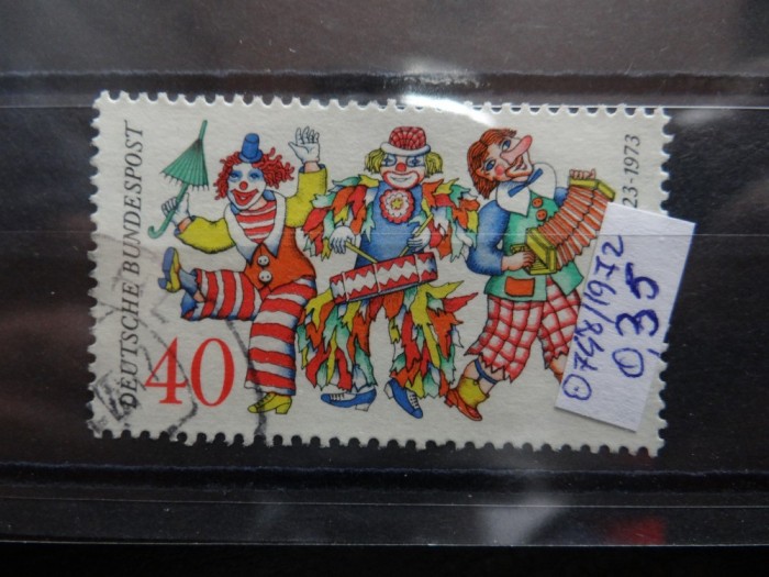 Timbru Germania stampilat-Deutsche Bundespost -1972-MC748
