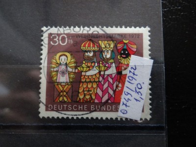 Timbru Germania stampilat-Deutsche Bundespost -1972-MC749 foto