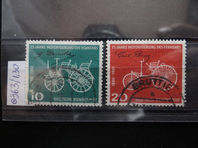 Serie completa timbre Germania stampilate-Deutsche Bundespost-1961-MC363 foto