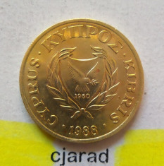 Moneda 5 Centi - Cipru 1988 *cod 1815 foto