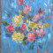 Vaza cu flori - semnat Cl.Desmons &#039;97