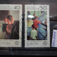 Serie completa timbre Germania stampilate-Deutsche Bundespost-1975-MC840