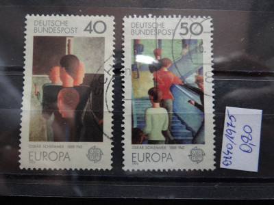 Serie completa timbre Germania stampilate-Deutsche Bundespost-1975-MC840 foto