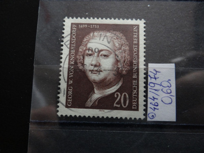 Serie completa timbre Germania stampilate-Deutsche Bundespost Berlin-1974-MC464