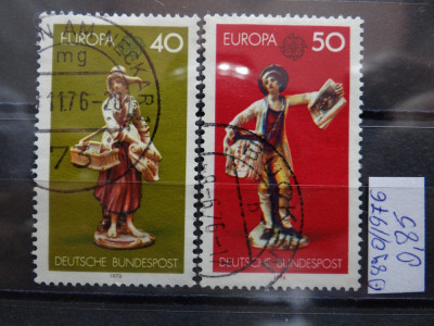 Serie completa timbre Germania stampilate-Deutsche Bundespost-1976-MC890 foto