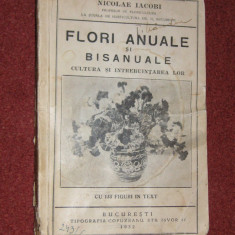 N. IACOBI - FLORI ANUALE SI BISANUALE - CULTURA SI INTREBUINTAREA LOR - 1932