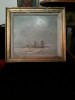 PVM - Tablou &quot;Peisaj de Iarna&quot; ulei pe carton semnat DARION / Dorin Arion 1990, Peisaje, Realism