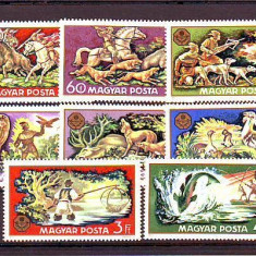 UNGARIA 1971, Fauna -Vanatoare, serie neuzata, MNH