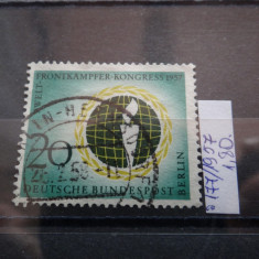 Timbru Germania stampilat-Deutsche Bundespost Berlin-1957-MC177