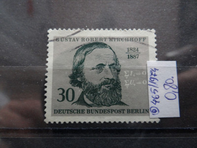 Serie completa timbre Germania stampilate-Deutsche Bundespost Berlin-1974-MC465 foto