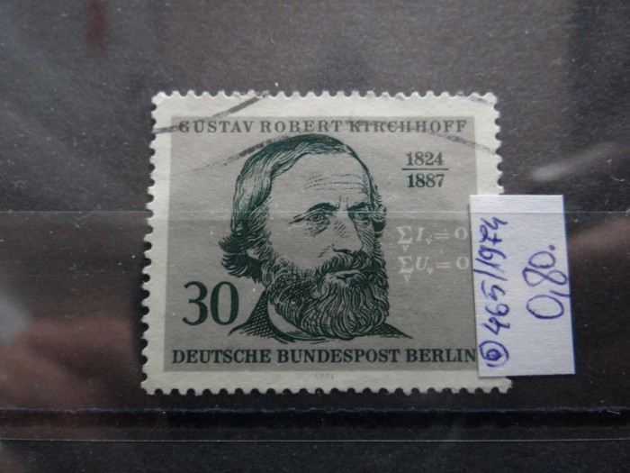 Serie completa timbre Germania stampilate-Deutsche Bundespost Berlin-1974-MC465