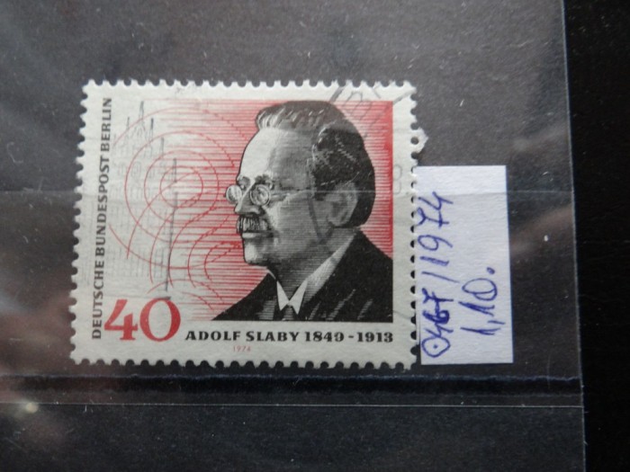 Serie completa timbre Germania stampilate-Deutsche Bundespost Berlin-1974-MC467