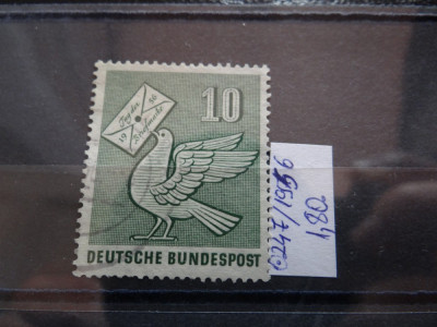 Timbru Germania stampilat-Deutsche Bundespost -1956-MC247 foto