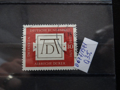 Timbru Germania stampilat-Deutsche Bundespost Berlin-1971-MC667 foto