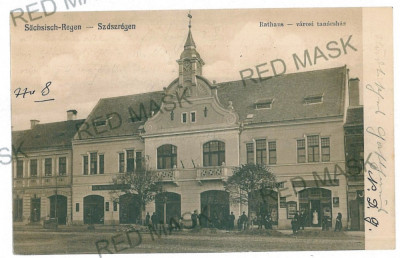 2677 - REGHIN, Mures, stores - old postcard - unused - 1911 foto