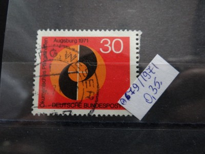 Timbru Germania stampilat-Deutsche Bundespost -1971-MC679 foto