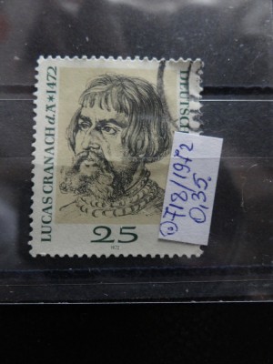 Timbru Germania stampilat-Deutsche Bundespost -1972-MC718 foto