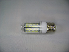 Bec LED E27 - cu 102 LEDuri 220V , Alb Rece, Becuri LED echivalent 100w foto