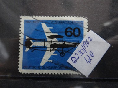 Timbru Germania stampilat-Deutsche Bundespost Berlin-1962-MC230 foto