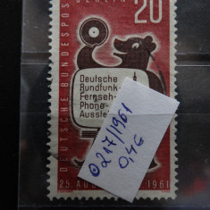 Timbru Germania stampilat-Deutsche Bundespost Berlin-1961-MC217