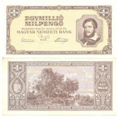 Ungaria 1946 - 1 milion milpengo cc foto