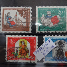 Serie completa timbre Germania-Deutsche Bundespost -1967-MC538