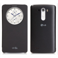 HUSA LG G3 CARTE QUICK CIRCLE SMART CEAS+ NFC WIRELESS BOOK FLIP CASE VIEW+FOLIE foto