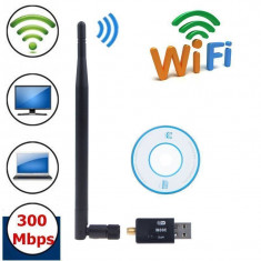 Adaptor wireless - placa retea USB WIFI 300Mbps foto