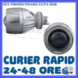 KIT PROIECTOARE LUPA LUPE BIXENON 2GB - ANGEL EYES ALB - PENTRU ORICE FAR, Universal