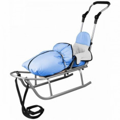 Sanie Rider Plus cu sac iarna Speedy Baby Blue Baby Dreams foto