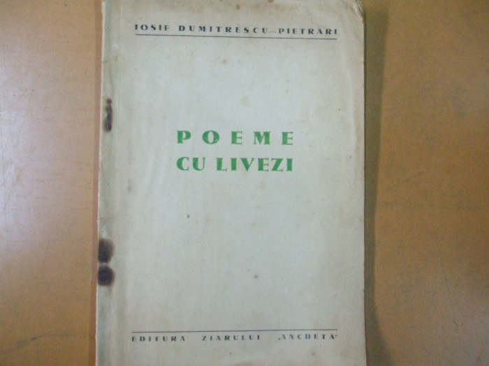 I. Dumitrescu - Pietrari Poeme cu livezi Targoviste Unirea 200