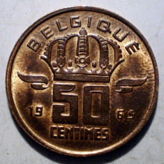 1.748 BELGIA 50 CENTIMES 1965 XF/AUNC EROARE