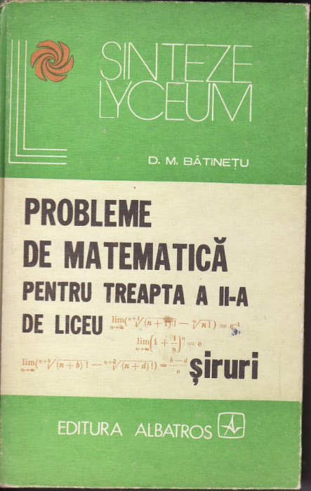Matematica-Probleme treapta a II-a-Siruri-Batinetu -1979