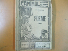 Mihai Eminescu Poeme caminul bilbioteca literara stiintifica nr. 44 - 44 bis foto
