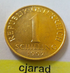 Moneda 1 Schilling - AUSTRIA 1997 *cod 1841 UNC foto