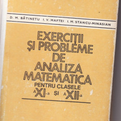 Matematica-Probleme de analiza matematica- Batinetu, Maftei-1981