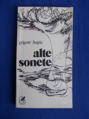 GRIGORE HAGIU - ALTE SONETE - EDITIA 1-A - 1983 foto