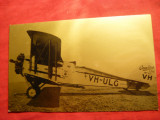 Ilustrata Aviatie- Avion DH5OJ 1928 cu 4 pasageri Australia