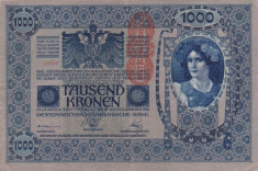 AUSTRIA 1.000 kronen 1902 VF+++!!! foto