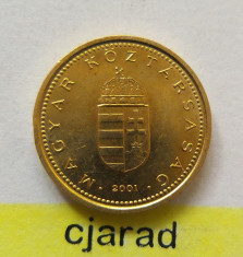Moneda 1 Forint - UNGARIA 2001 *cod 1869 a.UNC foto