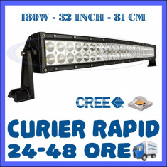 PROIECTOR LED CREE CURBAT, COMBO BEAM, 81 CM 180W, 12V 24V, OFFROAD SUV UTILAJE