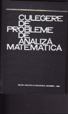 Matematica-Culegere de analiza matematica- Rosculet-1968 foto